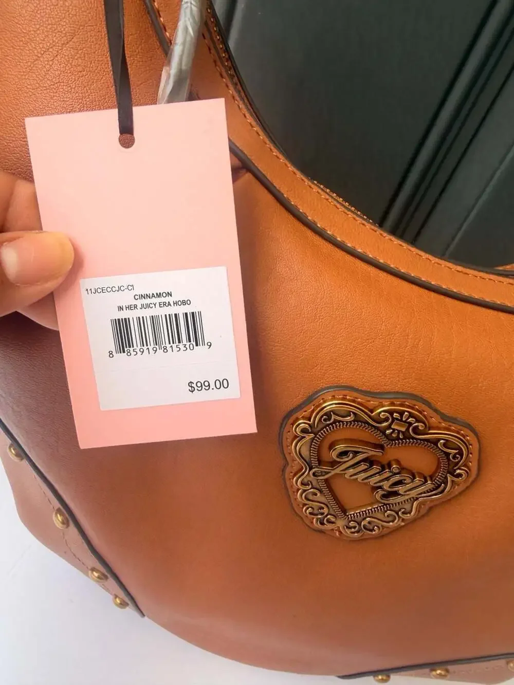 Juicy Couture In Her Juicy Era Hobo Bag in Cinnamon